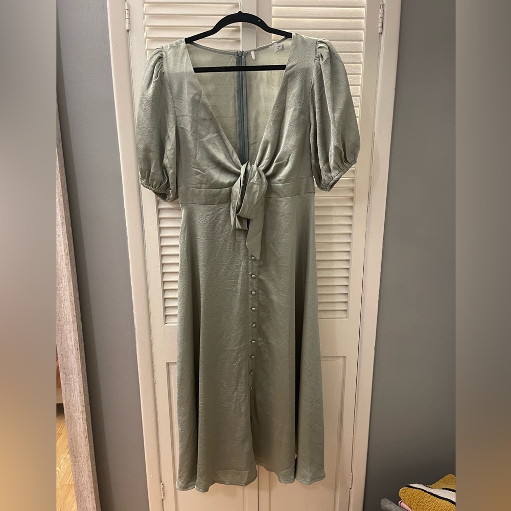 Sage Green Midi Dress - Gem